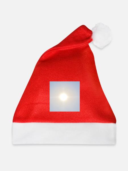 Minimalistische Sommersonne - Weihnachtsmütze - Rot