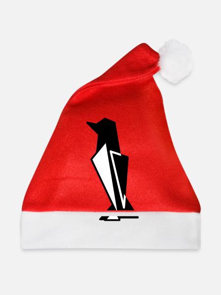 Geometric Pengu - Weihnachtsmütze - Rot