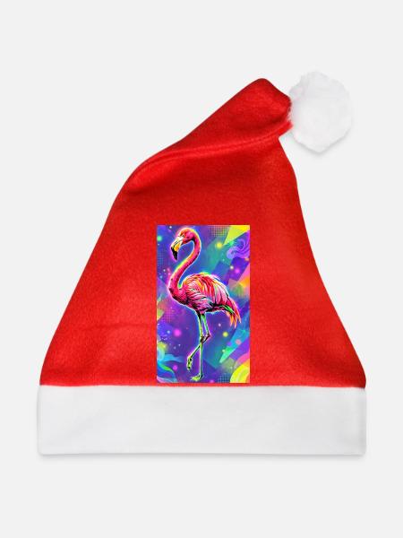 Flamingo - Weihnachtsmütze - Rot