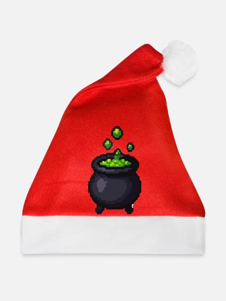 Grüner Zauberbottich - Weihnachtsmütze - Rot