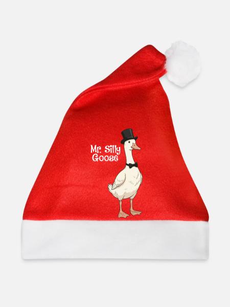Mr. Dumme Gans Lustiger Bräutigam-Hochzeitshumor - Weihnachtsmütze - Rot - Vorne