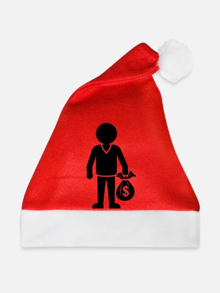 Geld Cash Hustle - Weihnachtsmütze - Rot