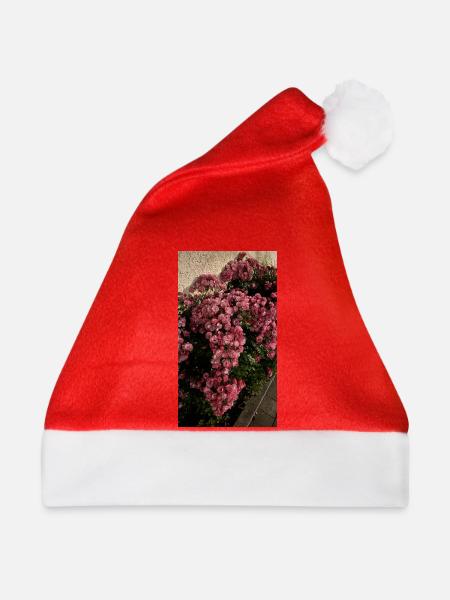Rosenblüte im Garten - Weihnachtsmütze - Rot