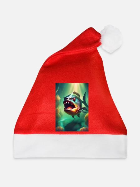 Abnorme Monsterfische - Weihnachtsmütze - Rot