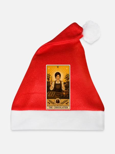 Chocolatière | Schokolade Pralinen Tarot - Weihnachtsmütze - Rot