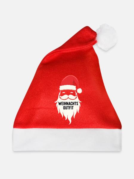 Weihnachts Outfit - Weihnachtsmütze - Rot