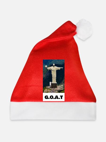 GOAT Christ Fußball-Ikone - Weihnachtsmütze - Rot
