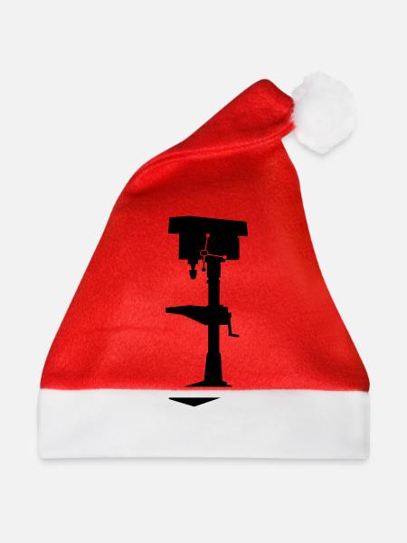 Bohrmaschine - Weihnachtsmütze - Rot