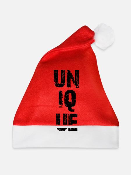einzigartig - Weihnachtsmütze - Rot
