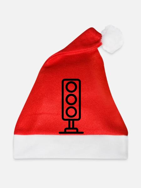 Ampel - Weihnachtsmütze - Rot