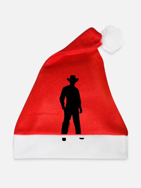 Cowboy - Weihnachtsmütze - Rot