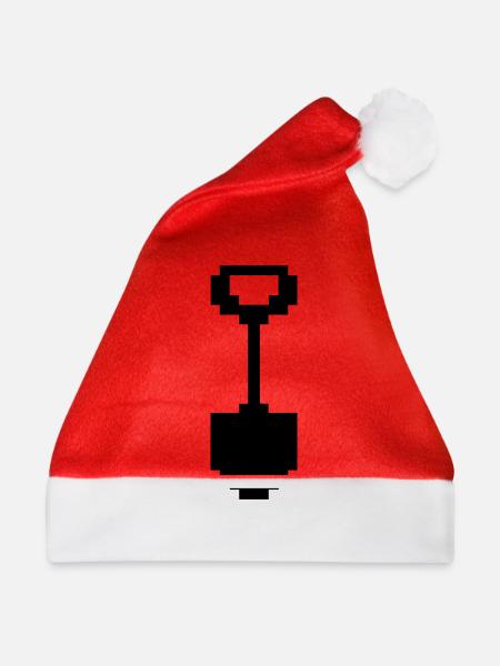 schaufel pixel - Weihnachtsmütze - Rot