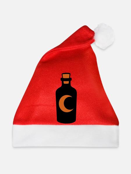 Halbmond Zaubertrank Flasche - Weihnachtsmütze - Rot