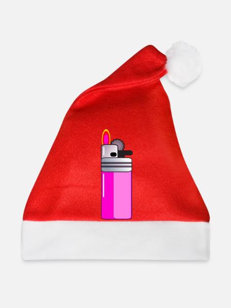 FIRE Feuerzeug - Weihnachtsmütze - Rot