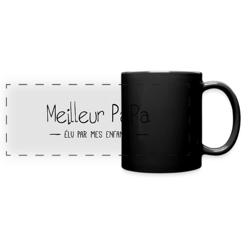 Meilleur Papa du Monde Élu par Mes Enfants - Mug panoramique uni