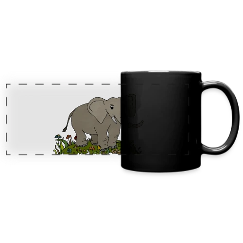 L'Éléphant Majestueux - Mug panoramique uni