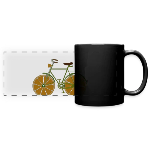 T-shirt Vélo Fruitix : L'Original Fun aux Roues Oranges - Mug panoramique uni
