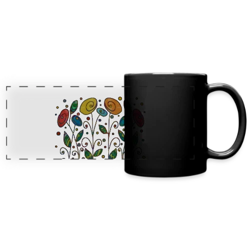 Fleurs Éclatantes - Mug panoramique uni