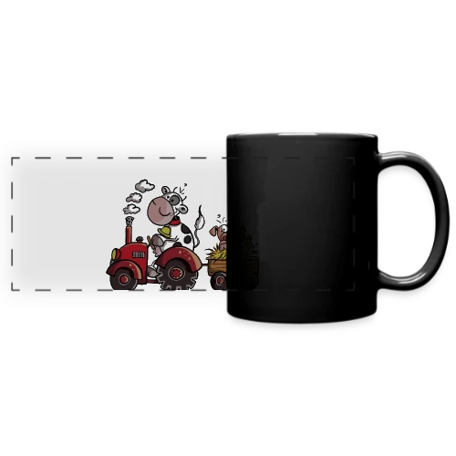 La Vache au Volant, le Cochon à Bord - T-shirt Agricole Fun - Mug panoramique uni