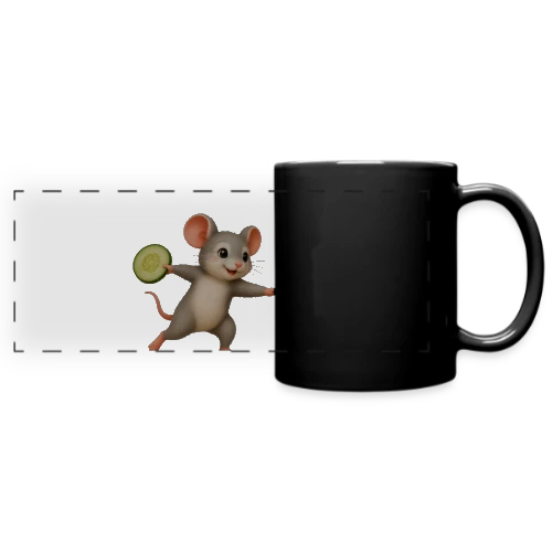 La Souris Frisbee et la Tranche de Concombre - Mug panoramique uni