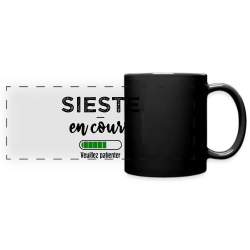Sieste en cours, ne pas déranger ! - Mug panoramique uni