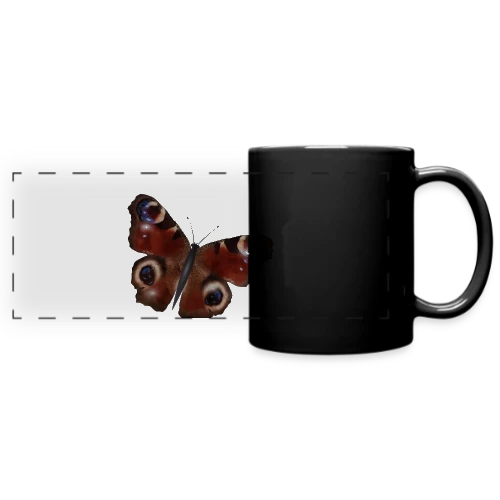 Élégance du Papillon Paon - Mug panoramique uni