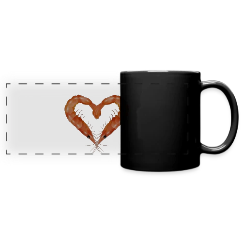 Cœur de Crevettes Roses - Mug panoramique uni
