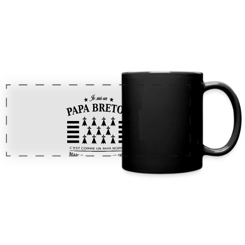T-shirt Papa Breton Authentique - Mug panoramique uni