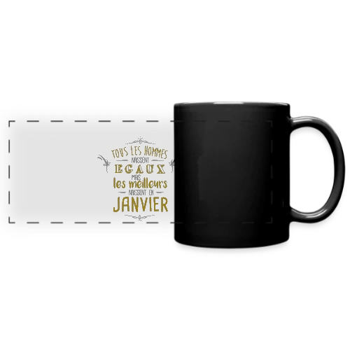 T-Shirt Homme 'Les Légendes Naissent en Janvier' - Mug panoramique uni