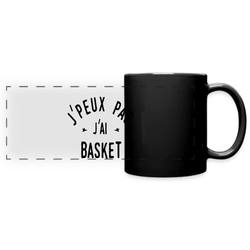 Je peux pas, j'ai basket ! - Mug panoramique uni