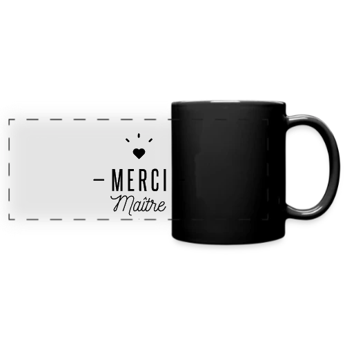 Merci Maître : Le Cadeau Idéal pour Profs - Mug panoramique uni