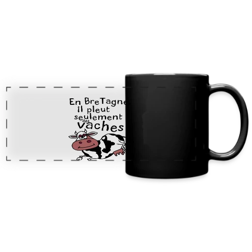 Bretagne Pluie Vaches - Mug panoramique uni