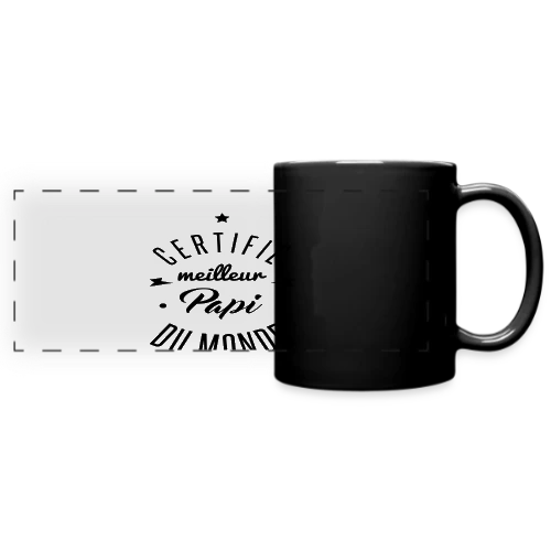 Le T-shirt "Meilleur Papi Certifié" - Mug panoramique uni