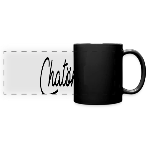 Inscription Chaton Élégante - Mug panoramique uni