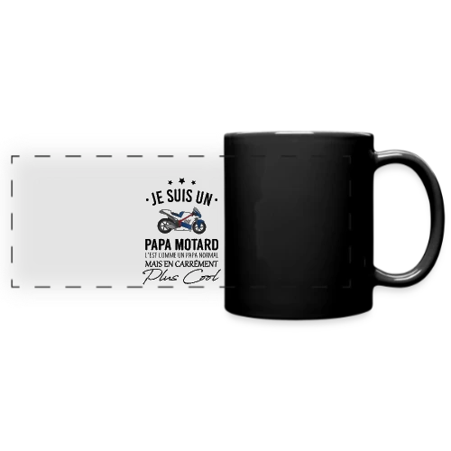 Super Papa Motard - Mug panoramique uni
