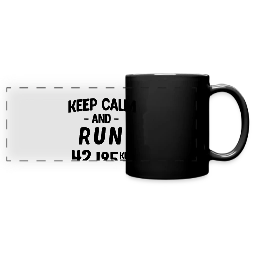 Keep Calm and Run : Motivation Course à Pied - Mug panoramique uni