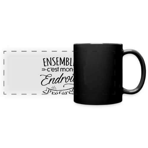 T-Shirt 'Ensemble, notre endroit préféré' - Cadeau Amoureux - Mug panoramique uni