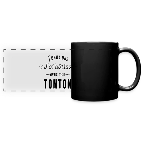 Complice de Bêtises avec Tonton - Mug panoramique uni
