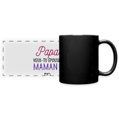 Veux-tu Épouser Maman, Papa ? - Mug panoramique uni