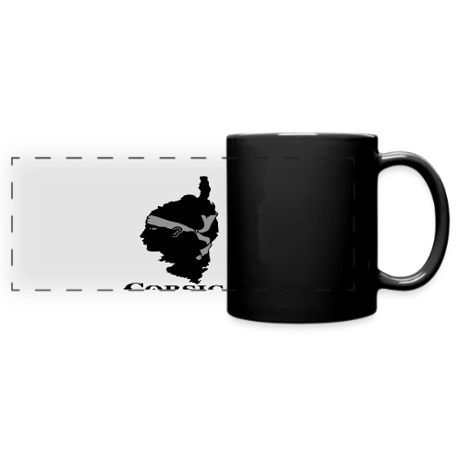 Carte Corse Tête de Maure - Mug panoramique uni