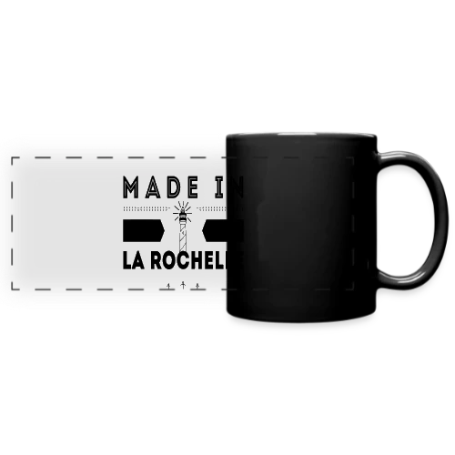Né(e) à La Rochelle : L'Esprit Rochelais - Mug panoramique uni
