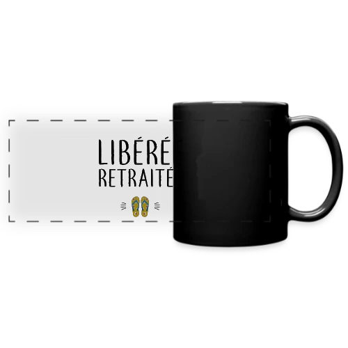 T-shirt 'Libérée Retraitée' - L'Humour pour Célébrer Sa Nouvelle Vie - Mug panoramique uni