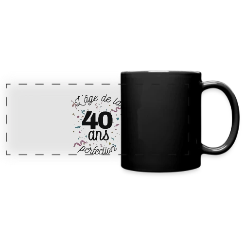 40 Ans : L'Âge de la Perfection - Mug panoramique uni