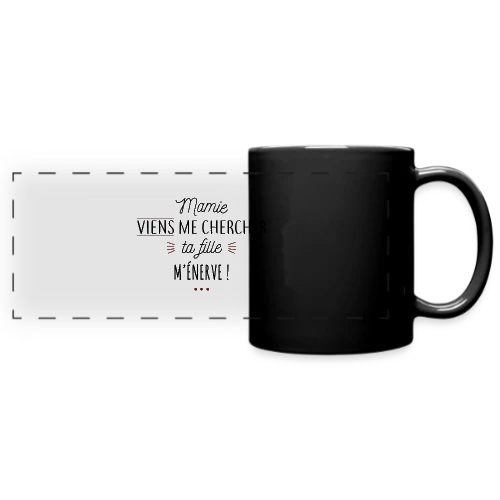 Mamie, au secours, ta fille m'énerve ! - Mug panoramique uni