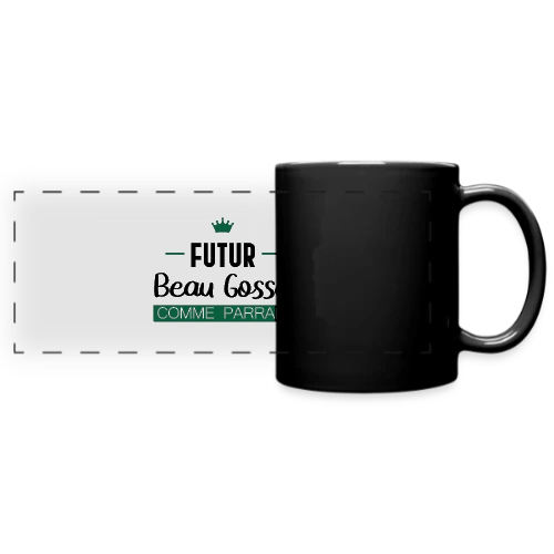 Futur Beau Gosse comme Parrain : T-shirt Humour Naissance - Mug panoramique uni