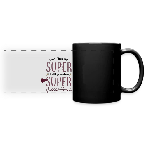 Bientôt Grande Sœur Super Héros - Mug panoramique uni