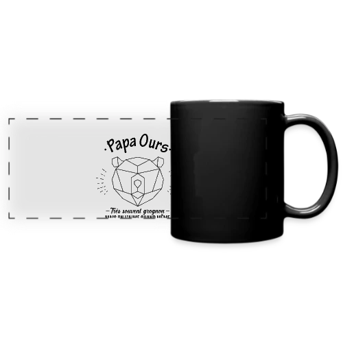 Papa Ours Grognon et Adorable - Mug panoramique uni