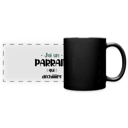 J'ai un parrain qui déchire - Mug panoramique uni