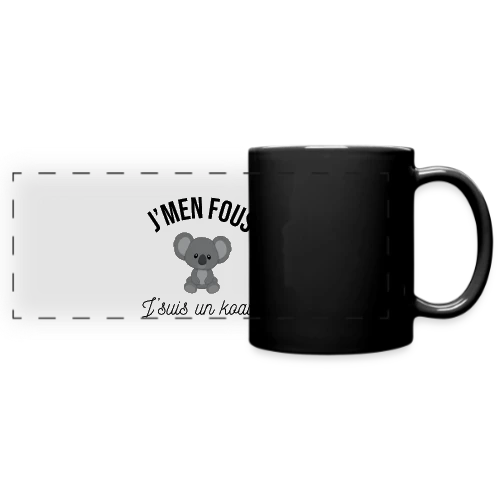 T-shirt "J'm'en Fous, J'suis un Koala" - Humour Décontracté - Mug panoramique uni
