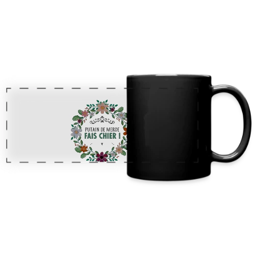 Coup de Gueule Fleuri - Mug panoramique uni